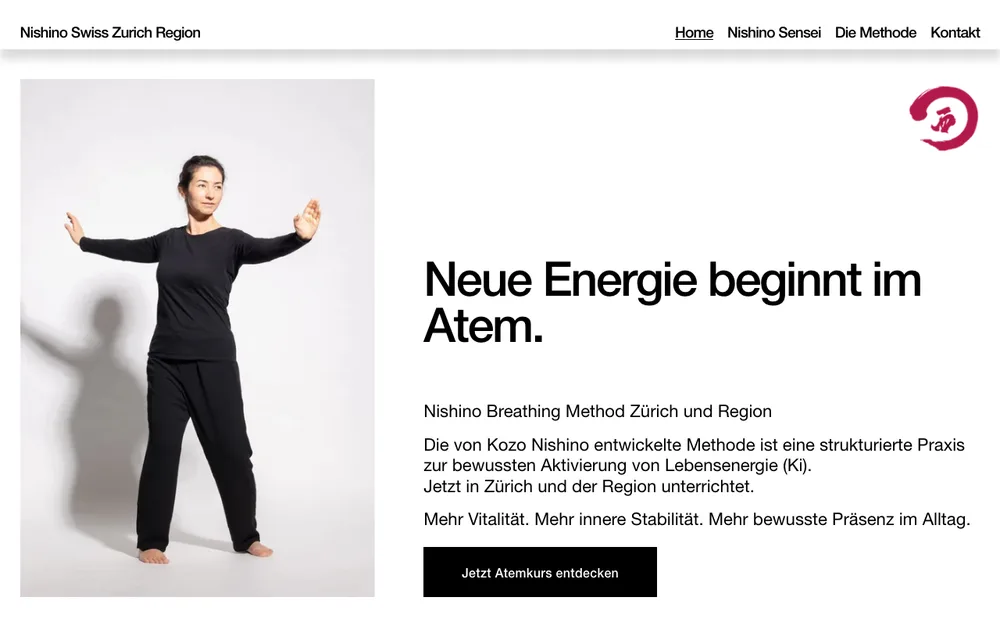 Nishino Swiss Zurich Region website